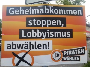 Geheimabkommen stoppen, Lobbyismus abwählen!